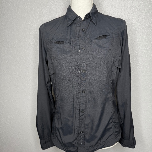 Columbia Women's sportswear Black XS button closure -cp - Picture 1 of 9
